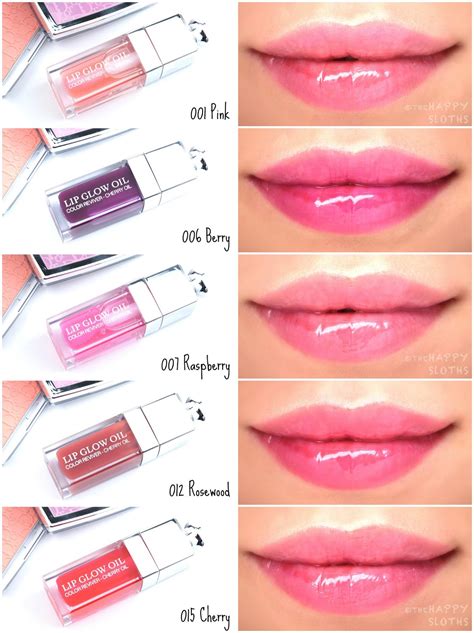 dior lip glow oil swatches|dior lip glow balm cherry.